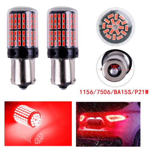 Lampadine 2x1156 7506 LED 144-SMD retromarcia backup BA15S Canbus lampade senza errori - Foto 15 di 15