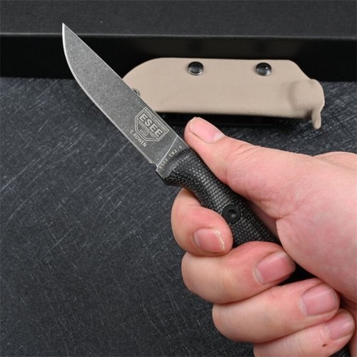 7'' New Stone Wash DC53 Blade Flax Handle Survival Hunting Tactics Knife VTH54 - Picture 9 of 11