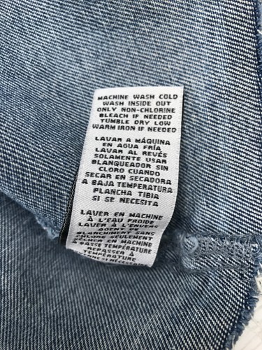 One 5 One Jacket Womens 3X Blue Denim Full Zip Stone Washed Distressed New - Picture 10 of 12
