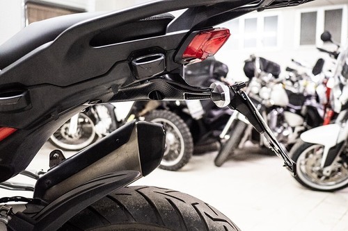 EVOTECH PORTATARGA REGOLABILE DUCATI MULTISTRADA V4/S/PIKES PEAK 2021-2023 +LUCE - Imagen 3 de 6