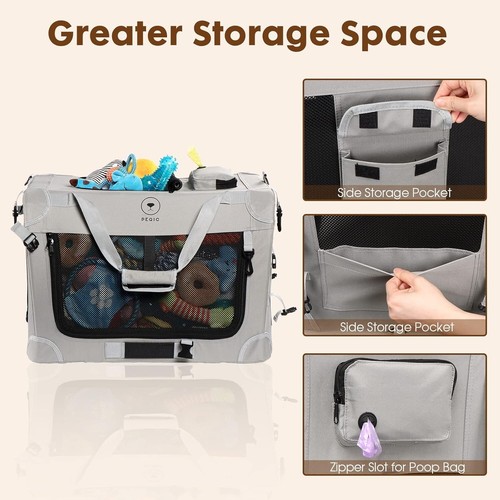 Pegic Extra Large Pet Carrier Portable Soft Sided Cargo Dog Cat Carrying Bag z - Picture 6 of 7