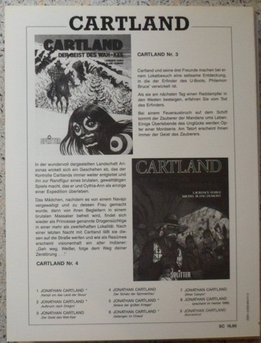 Cartland 3+4+(7)+8+9  - Comics aus dem Splitter Verlag 1985-1991 - Bild 7 von 7