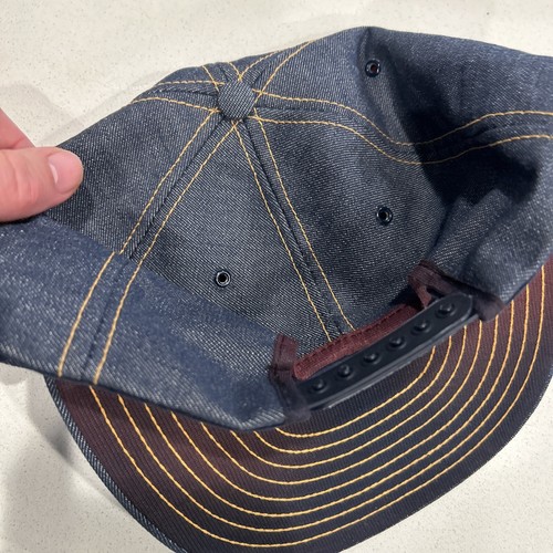 Vintage John Deere Patch Full Denim Trucker Hat Snapback Cap Louisville K USA - Picture 10 of 13