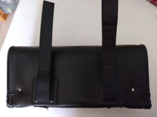 Willie and Max motorcycle braid trimed tool pouch bag 12x6x3" used - Bild 3 von 6