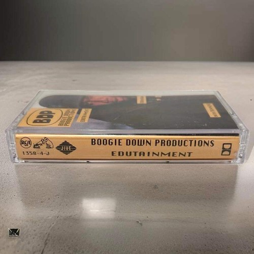 •BOOGIE DOWN PRODUCTIONS ~ EDUTAINMENT• (1990 OG PRESSING) (CASSETTE TAPE) (2) - Picture 4 of 6