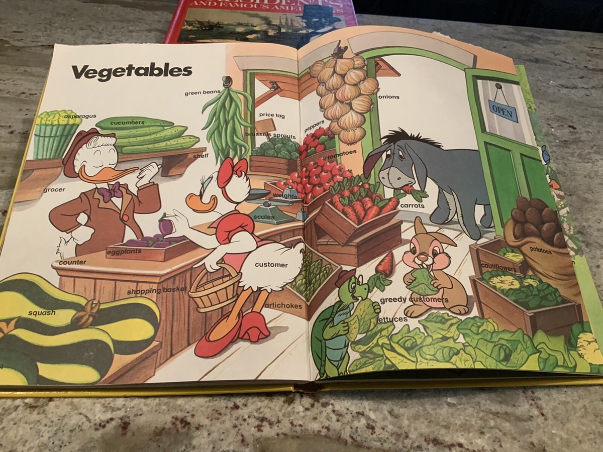 Walt Disney Productions Words That Name Things Book 1976