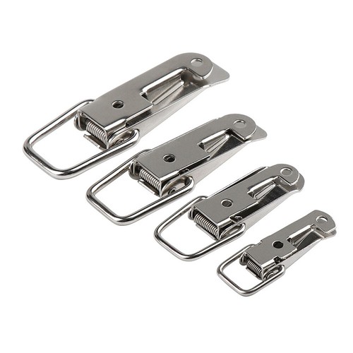 Latch Catch 304 Stainless Steel Cabinet Box Handle Toggle Lock Clamp Sprung Hasp - Afbeelding 5 van 23