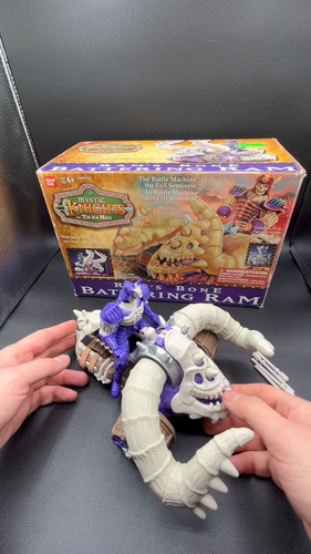1998 Mystic Knight of Tir Na Nog Rams Bone Battering Ram Action Figure Toy W BOX - Video 1 of 1
