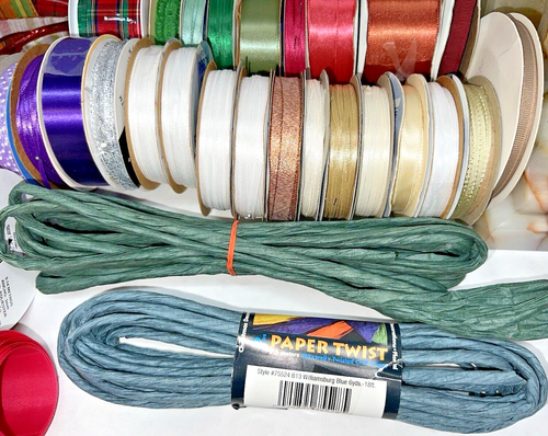 Craft, mesh ribbon, paper twist, wired ribbon; new, used, Offray+ - Picture 7 of 10