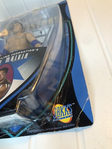 Vintage 1997 Jakks Pacific WWF Superstars ROCKY MAIVIA Action Figure Series 5 - Photo 9 sur 11