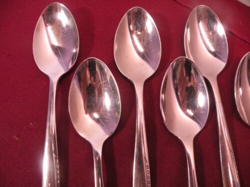 Set Of 6 Gorham Stegor ZEST Stainless Teaspoons Flatware 6" B - Picture 2 of 7