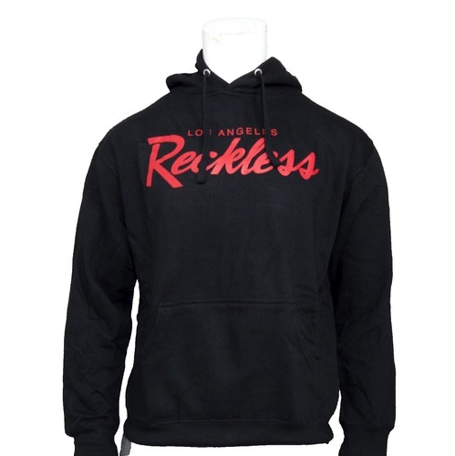 パーカー・フーディ \"Young & Reckless\" Lil Pump X Reckless Esskeetit Hoodie Young & Reckless Lil Pump Black Graphic Hoodie Sweatshirt