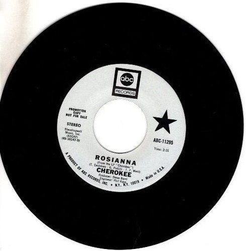 Cherokee - Rosianna (Mono) / Rosianna (Stereo) Promotional Vinyl 45 - Picture 23 of 24