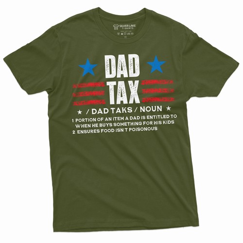 Men's Dad Tax T-shirt Father's day Daddy father Gift Tee shirts Men's funny Gift - Picture 4 of 8