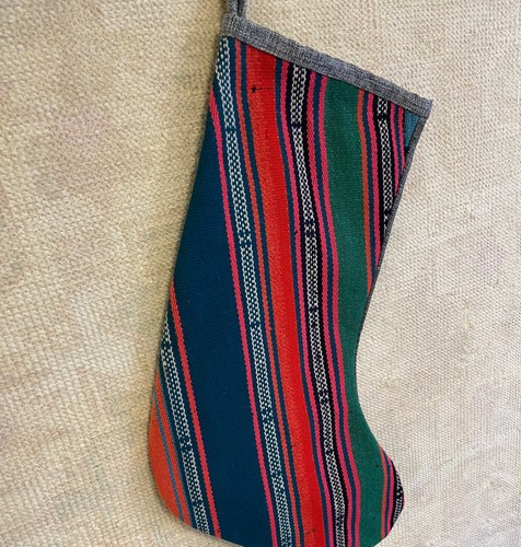 Medias de Navidad Kilim bordadas medias de Navidad decoración de Navidad vintage - Imagen 2 de 3