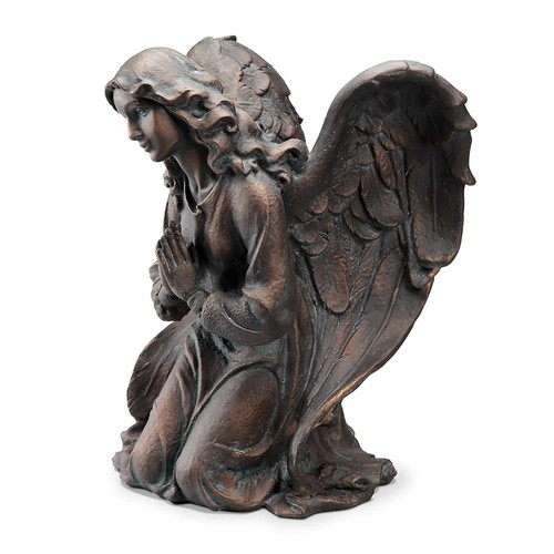 Stunning Resin Thoughtful Angel Centerpiece Garden Sculpture - Picture 3 of 4
