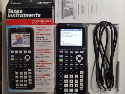 TI-84 Plus CE-T Python (2023) – slightly used – Slide Case + USB – IB/SAT - Picture 4 of 4
