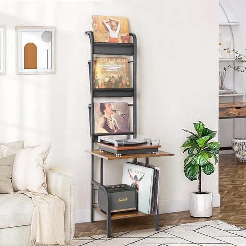 Record Player Stand with Vinyl Storage, Record Player Table with Vinyl Record St - Picture 7 of 9