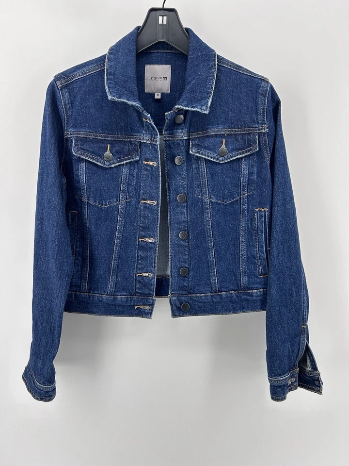 Women's Cropped Denim Jacket JOE'S JEANS Dalia Size M w/Stretch $228 - Image 4 of 4