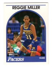 1989-90 NBA Hoops Reggie Miller #29 Indiana Pacers NBA Basketball Card HOF 