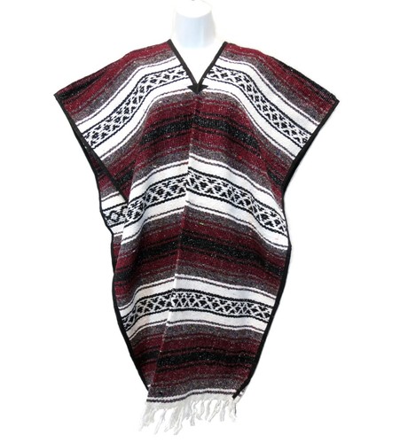 Mexikanischer Falsa Poncho Pancho Einheitsgröße, in vielen Farben erhältlich - Bild 19 von 22