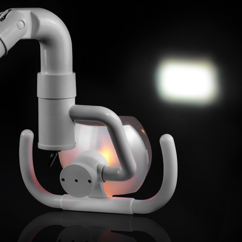 Dental 22mm chirurgisch 50W Halogenuntersuchung schattenlose Lichtlampe Wandmontage - Bild 9 von 24