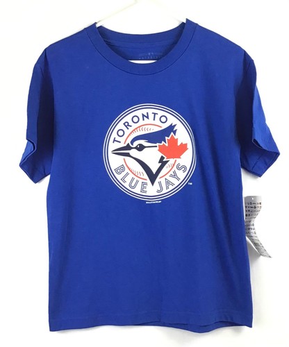 Toronto Blue Jays MLB / Team Logo Graphic Short Sleeve T-Shirt / Blue / Youth L - Picture 1 of 4