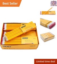 Complete Set of 144 Pre-Sharpened HB Pencils with Erasers - Perfect Gift Idea