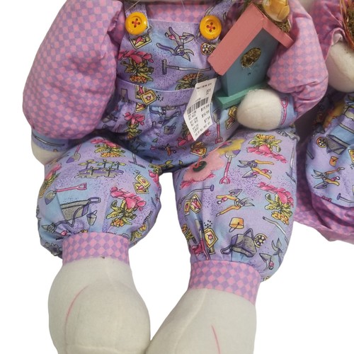 Prima Creations Frühling Hase Paar Osterdeko Stoff Puppen Landhaus - Bild 4 von 16
