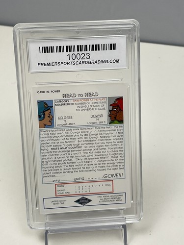KEN GRIFFEY JR. 1992 ARENA HOLOGRAMS LTD. #3 POWER PSCG 10 GEM MINT - Picture 2 of 2
