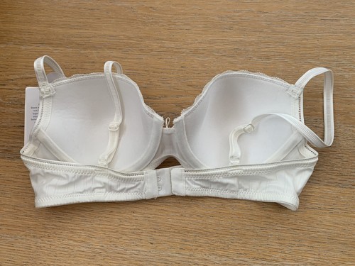 Schiesser Basic Bra White UK 34A BRAND NEW - Picture 2 of 4