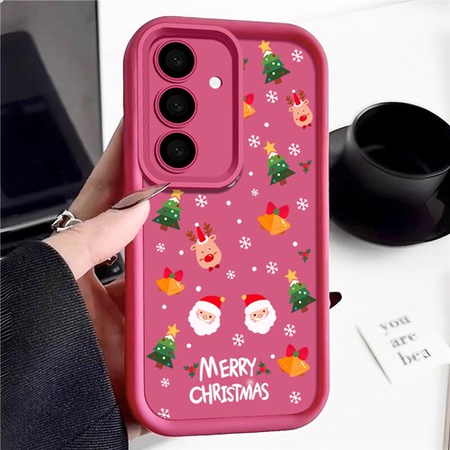 Funda blanda navideña a prueba de golpes para Samsung Galaxy A06 A05S A05 A16 S24 FE cubierta - Imagen 9 de 19