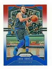 2019-20 Panini Prizm NBA Luka Doncic Red White Blue SP 2nd Year #75 Mavs Hot!!!