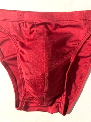 New MAGIC SILK Mens Red Silk Knit Bikini Brief Underwear sz S - Picture 7 of 9