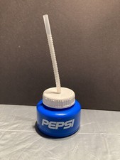 Pepsi Pop Tite Plastic Beverage Cup with Cap and Straw