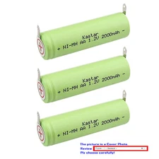 Kastar Ni-MH 2000mAh Battery for Braun 3614 3615 3710 3770 3775 Braun 4000 4005