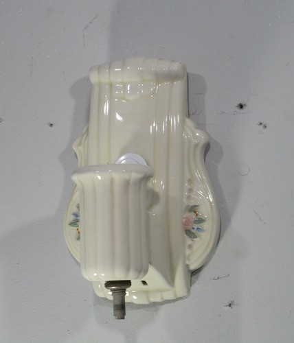 Accesorio de luz de porcelana antiguo de colección - Imagen 4 de 5