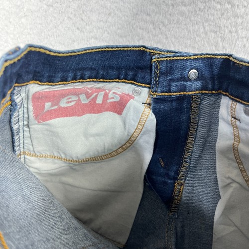 Pantalones de mezclilla Levis 511 para hombre 28x30 azul calce ajustado rectos (se adapta a 26x28,5) lavado oscuro - Imagen 7 de 9