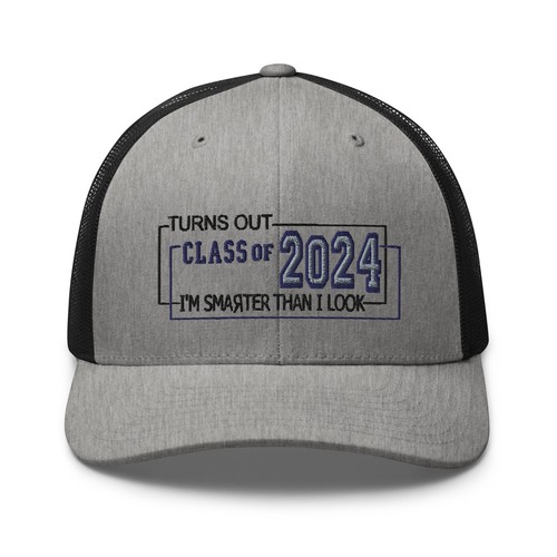 2024 Senior Graduation Smarter than I look Trucker Hat - Personalizable - Picture 24 of 29