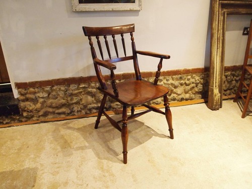 Chair rare stunning Windsor armchair c1850 - Picture 5 of 12