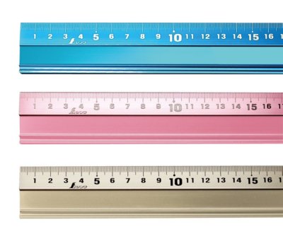 Shinwa Ruler Aluminum Straight Arusuke Rubber Gold 300mm
