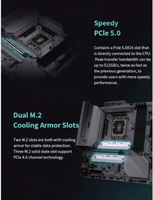 Colorful CVN B760M Frozen WIFI D5 Motherboard LGA 1700 Intel