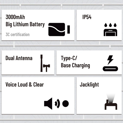 Quansheng Taiko Kong TK11 8 Walkie Talkie 10W Wielopasmowy analizator widma - Zdjęcie 7 z 40