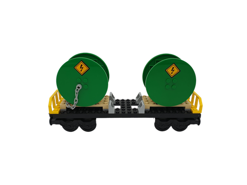 Lego® Eisenbahn Waggon 9V RC TRAIN 60052 Güterwaggon Rollen WAGON ZUG - Bild 1 von 1