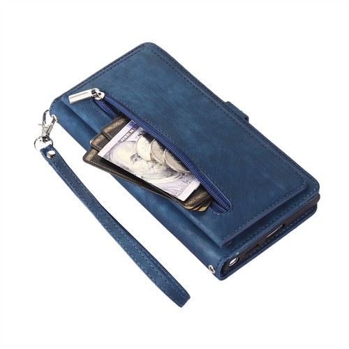For Redmi and Xiaomi "All" Series Zipper Leather Flip Card Wallet Case W/Lanyard - Picture 21 of 45
