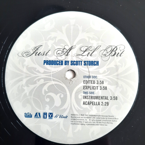 50 Cent – Just A Lil Bit / 12" Vinyl - Shady Records (G Unit) - Bild 2 von 2