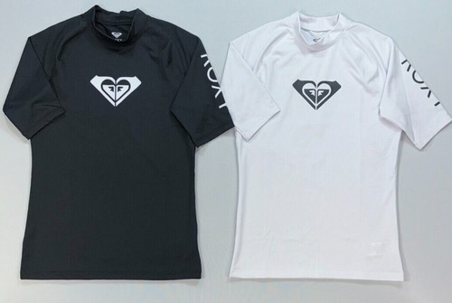 Women's Juniors Roxy Tight Fit Sun Protection UPF Swim Rashguard Shirt - Picture 1 of 5