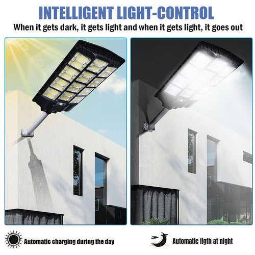 8700W Commercial Solar Street Light Outdoor 1392LED Road Lamp Dusk-To-Dawn Bulb - Picture 5 of 17