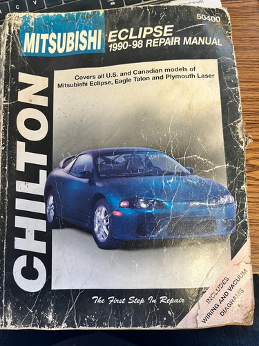 Chilton 50400 Mitsubishi Eclipse 1990-98 Repair Maintenance Shop Manual Guide - Picture 1 of 3