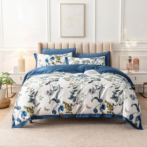 100% Egyptian Cotton Bedding Set with 2 Piece Sheet Set Home - Bild 39 von 42